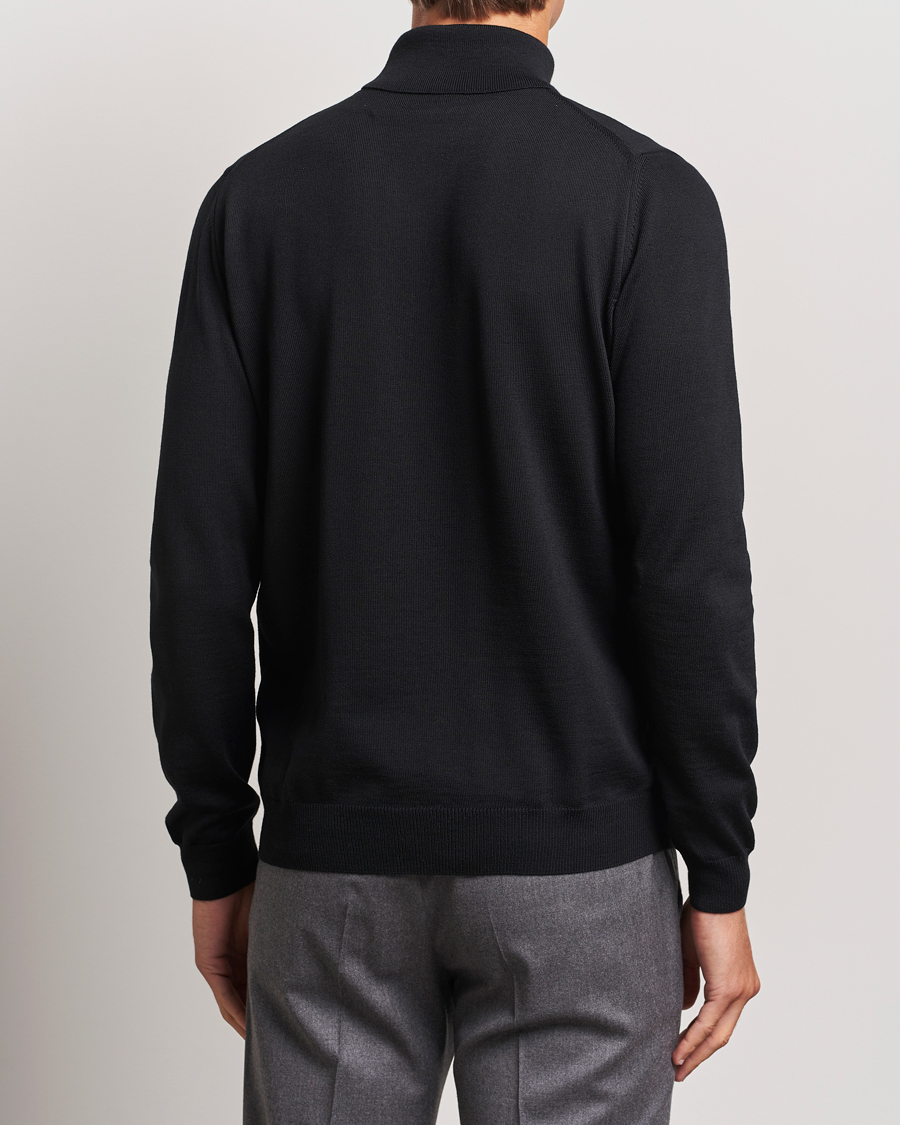 Herre | Gensere | Stenströms | Merino Rollneck Black