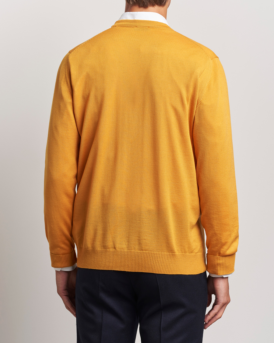 Herre | Gensere | Stenströms | Merino Cardigan Yellow