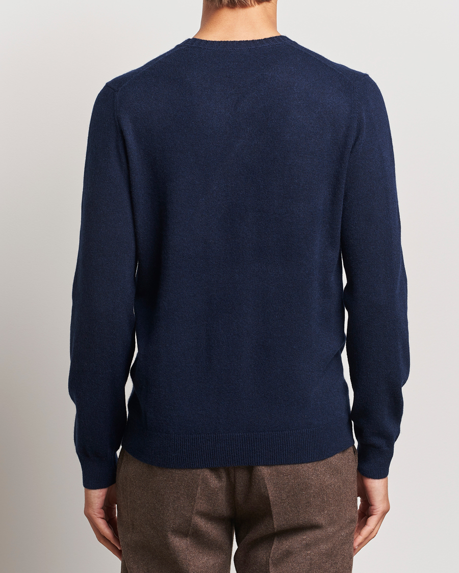 Herre | Gensere | Stenströms | Cashmere Crewneck Navy