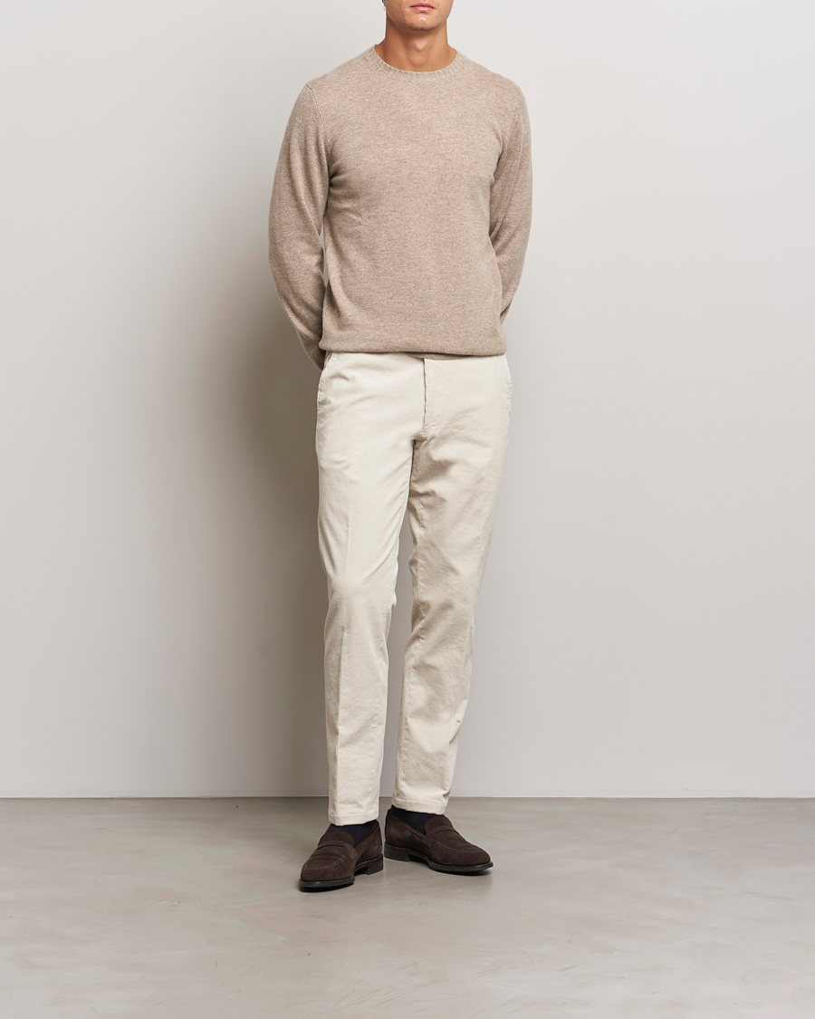 Herre | Gensere | Stenströms | Cashmere Crewneck Beige