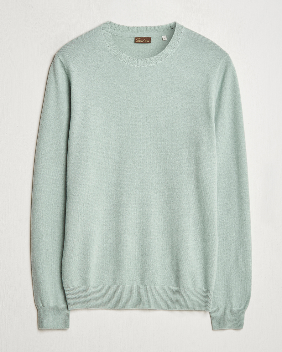 Herre | Gensere | Stenströms | Cashmere Crewneck Light Green