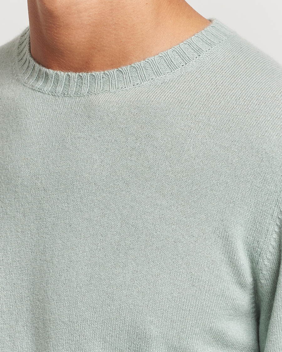 Herre | Gensere | Stenströms | Cashmere Crewneck Light Green