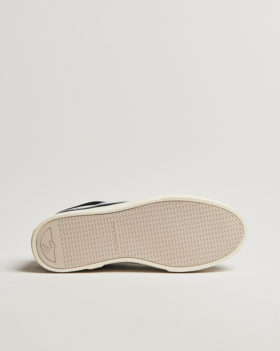 Herre | Sneakers | Stepney Workers Club | Dellow S-Strike Cupsole Suede Sneaker Black/White