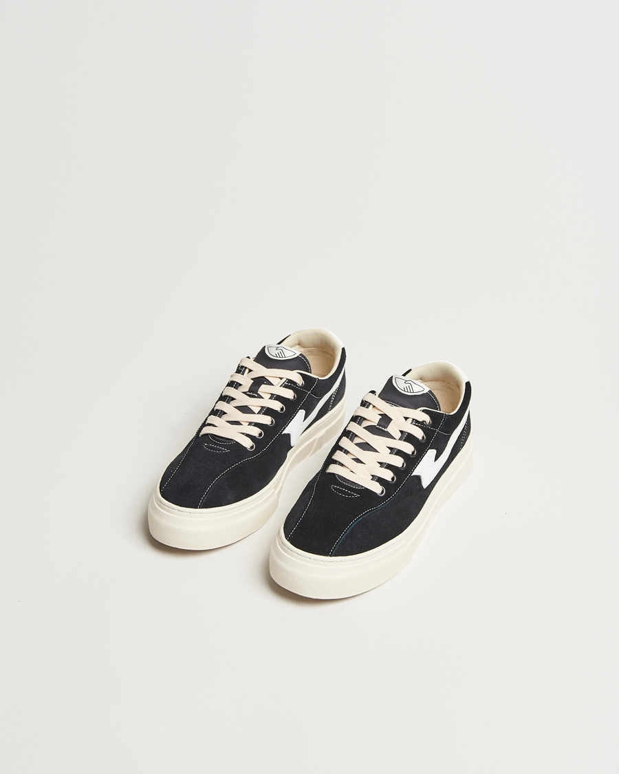 Herre | Sneakers | Stepney Workers Club | Dellow S-Strike Cupsole Suede Sneaker Black/White