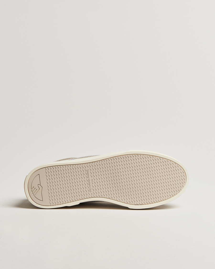 Herre | Sneakers | Stepney Workers Club | Dellow S-Strike Cupsole Suede Sneaker Lt Grey/White