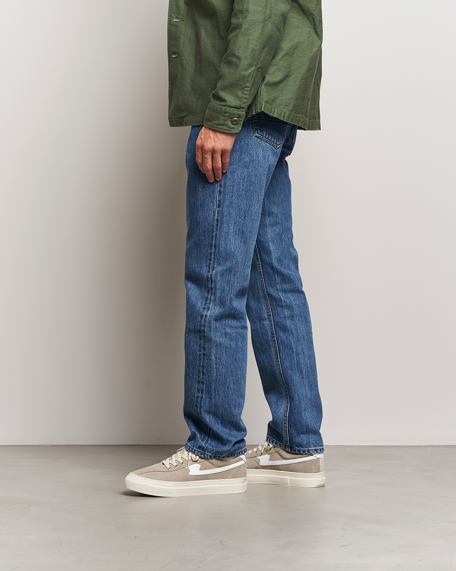 Herre | Sneakers | Stepney Workers Club | Dellow S-Strike Cupsole Suede Sneaker Lt Grey/White