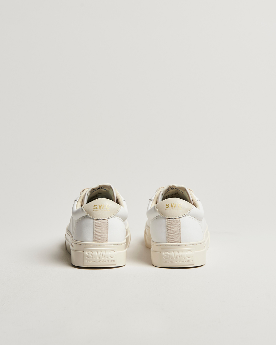 Herre | Sneakers | Stepney Workers Club | Dellow 02 Cupsole Leather Sneaker White