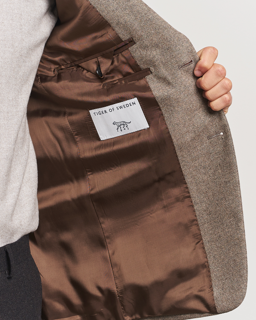 Herre | Dressjakker | Tiger of Sweden | Justin Brushed Wool Blazer Burlywood