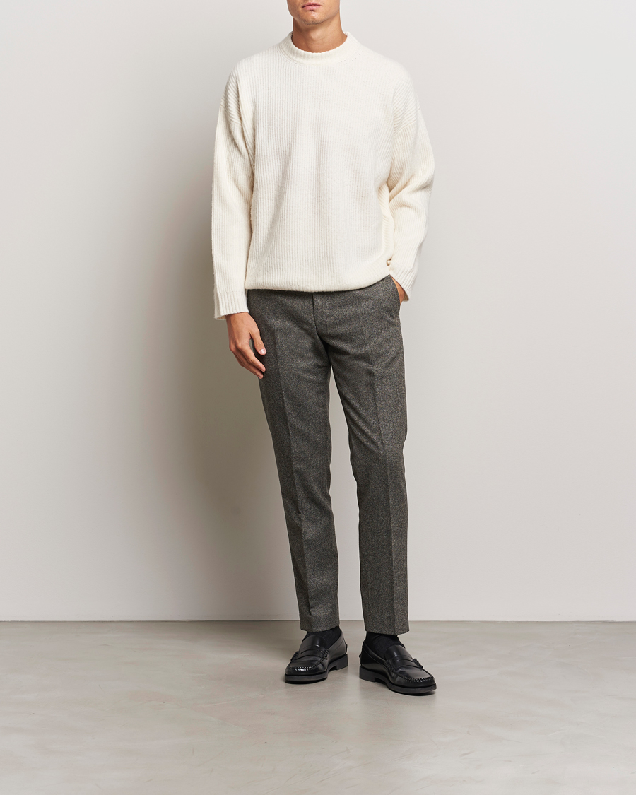 Herre | Bukser | Tiger of Sweden | Tenuta Brushed Wool Trousers Turkish Coffee
