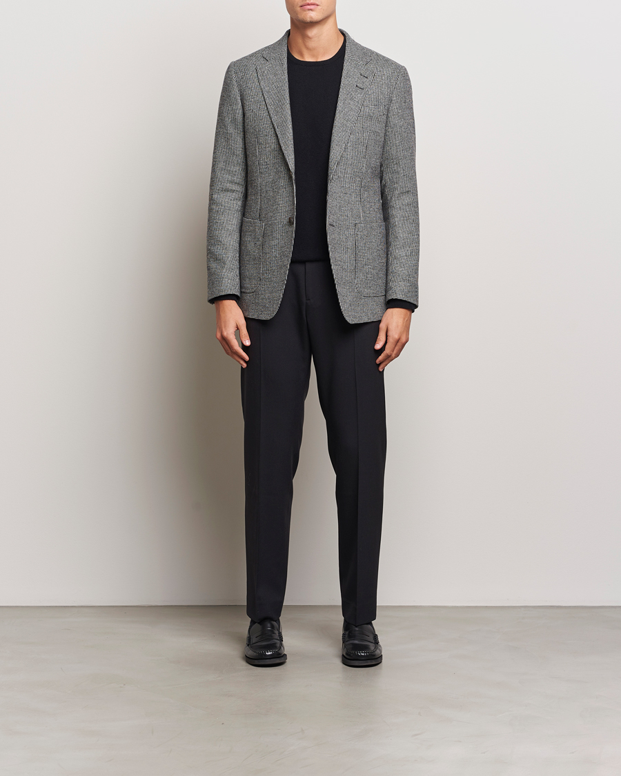 Herre | Dressjakker | Tiger of Sweden | Justin Wool Pepita Blazer Black/White