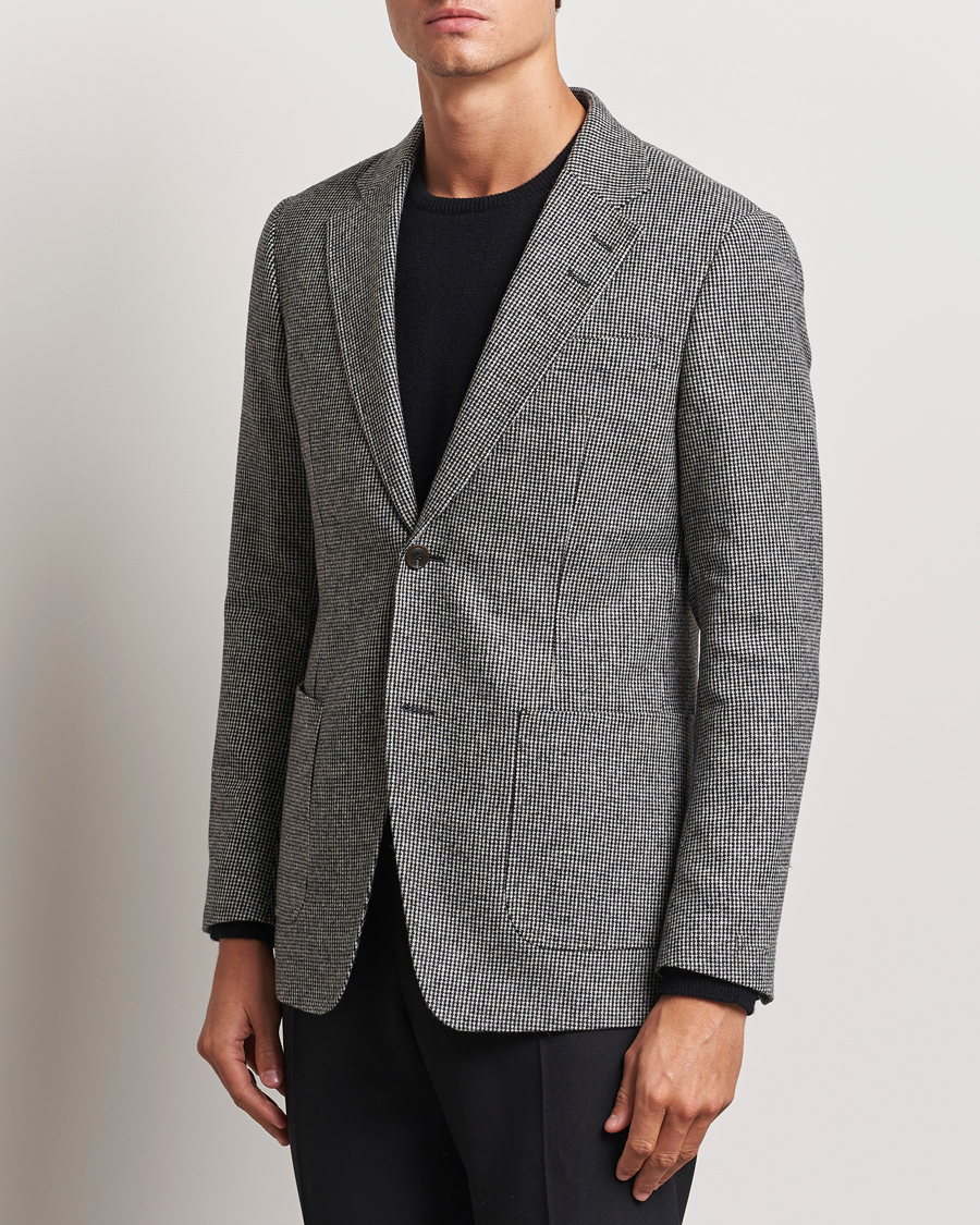 Herre | Dressjakker | Tiger of Sweden | Justin Wool Pepita Blazer Black/White