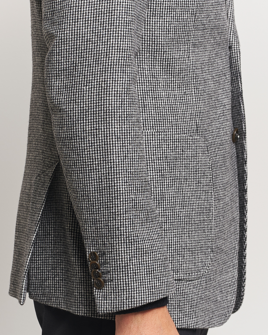 Herre | Dressjakker | Tiger of Sweden | Justin Wool Pepita Blazer Black/White