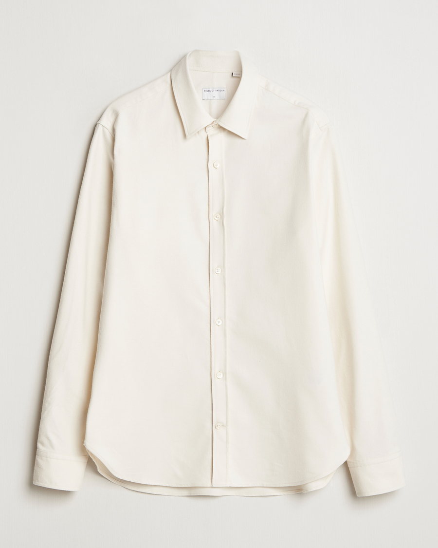 Herre | Skjorter | Tiger of Sweden | Benjamins Brushed Twill Shirt Seashell