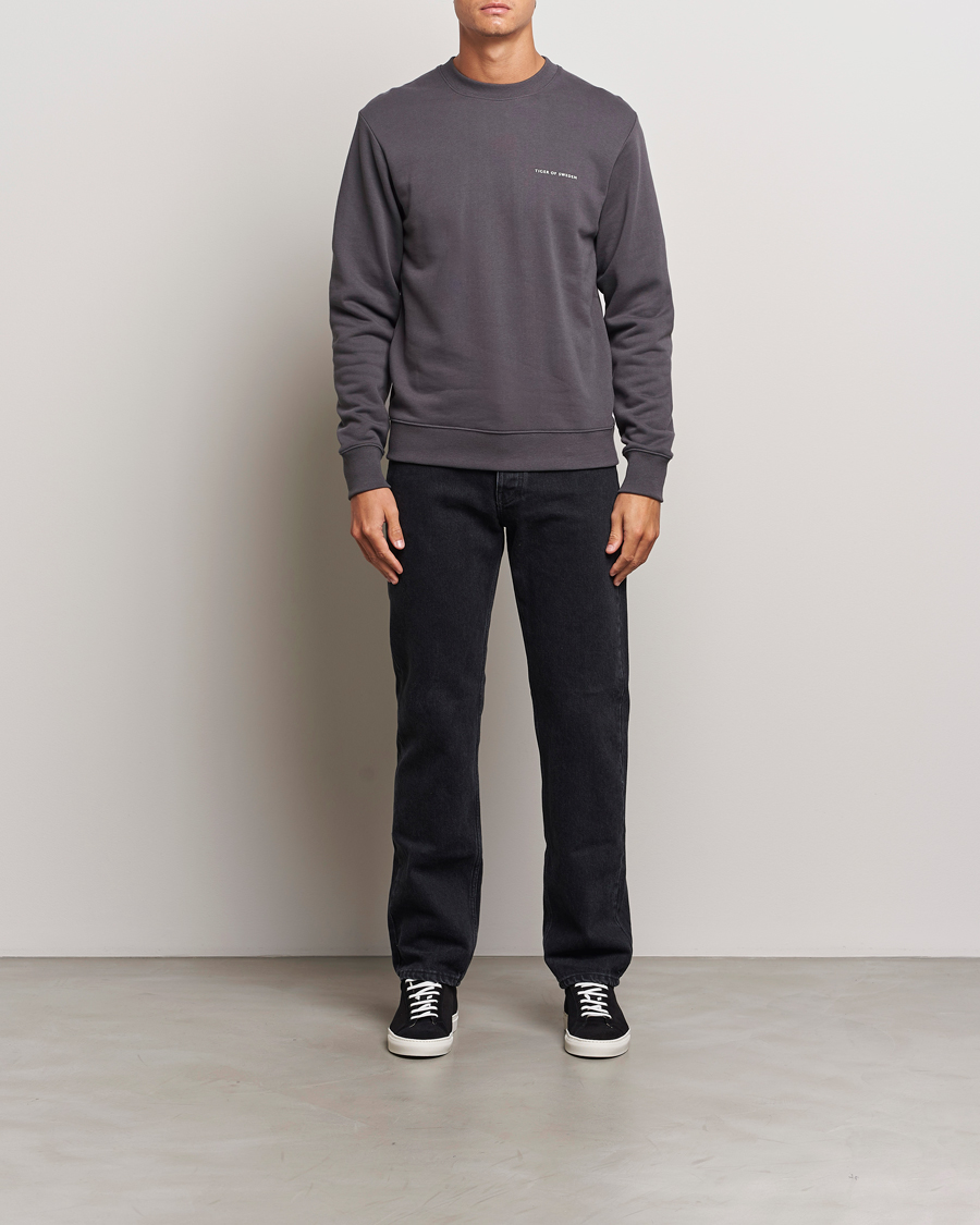 Herre | Gensere | Tiger of Sweden | Emerson Crew Neck Sweatshirt Charcoal