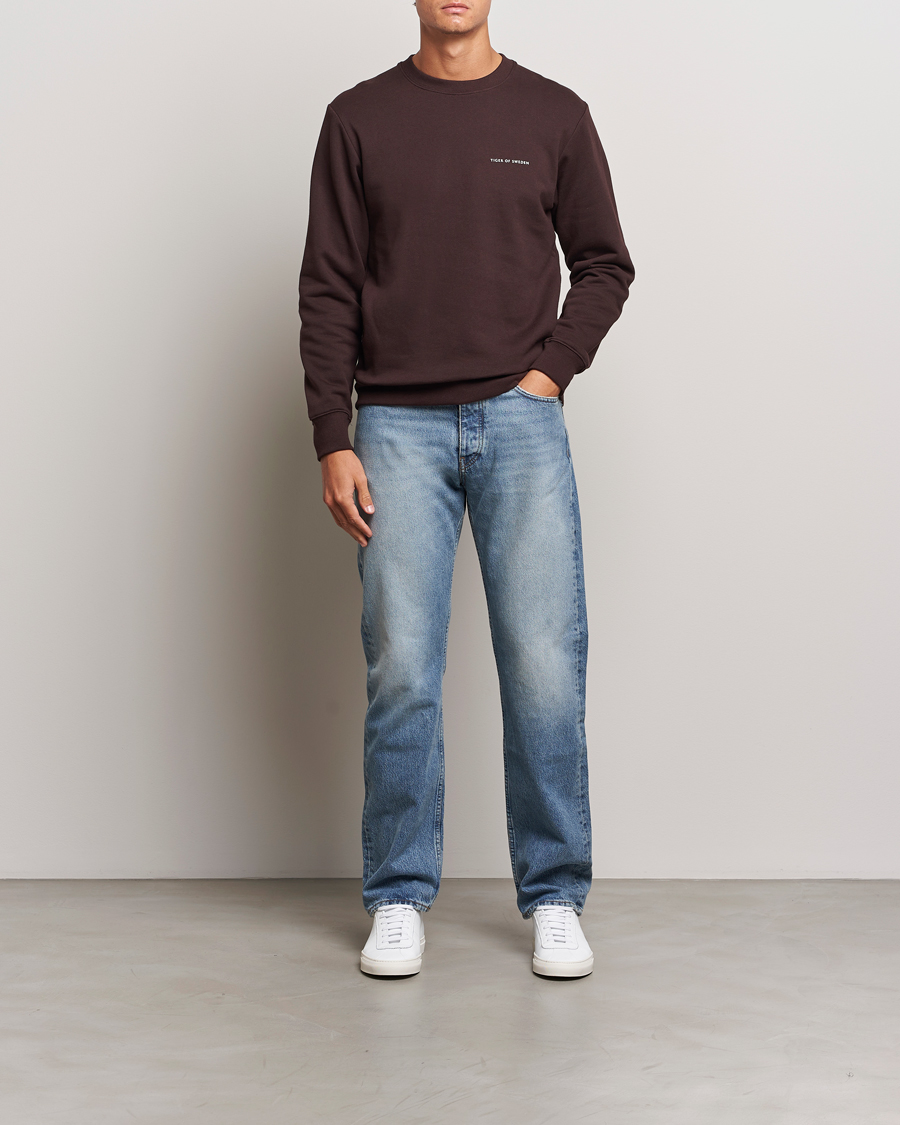 Herre | Gensere | Tiger of Sweden | Emerson Crew Neck Sweatshirt Dark Chocolate