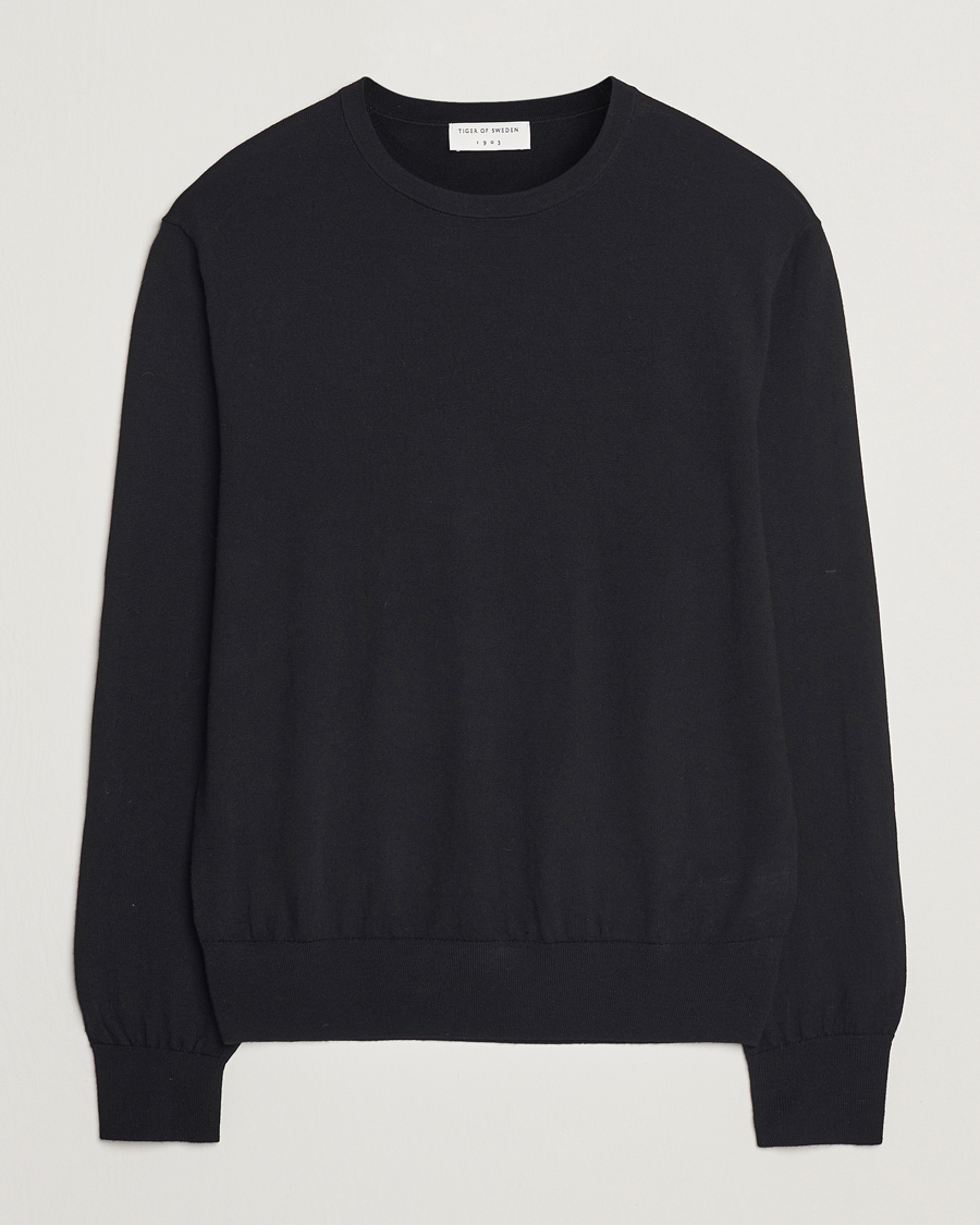 Herre | Gensere | Tiger of Sweden | Connor Crew Neck Pullover Black