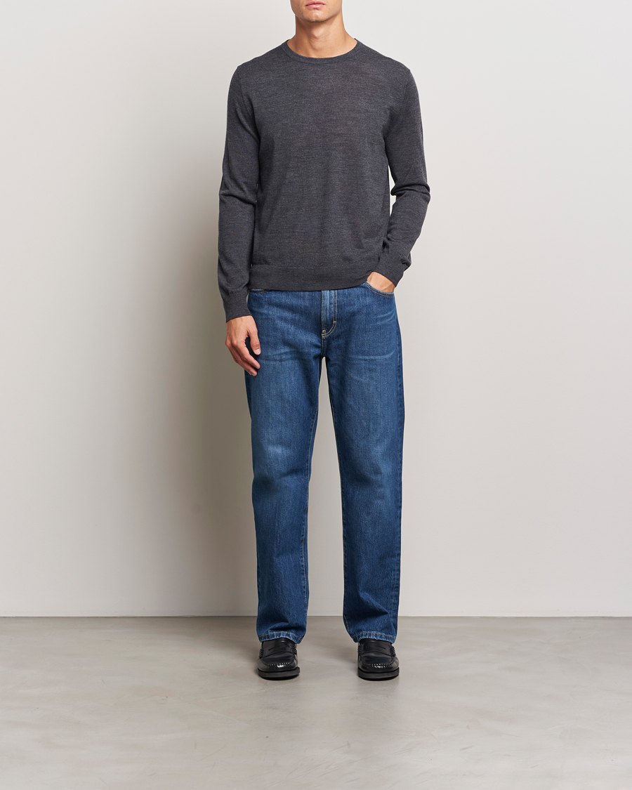 Herre | Gensere | Tiger of Sweden | Connor Crew Neck Pullover Grey Street