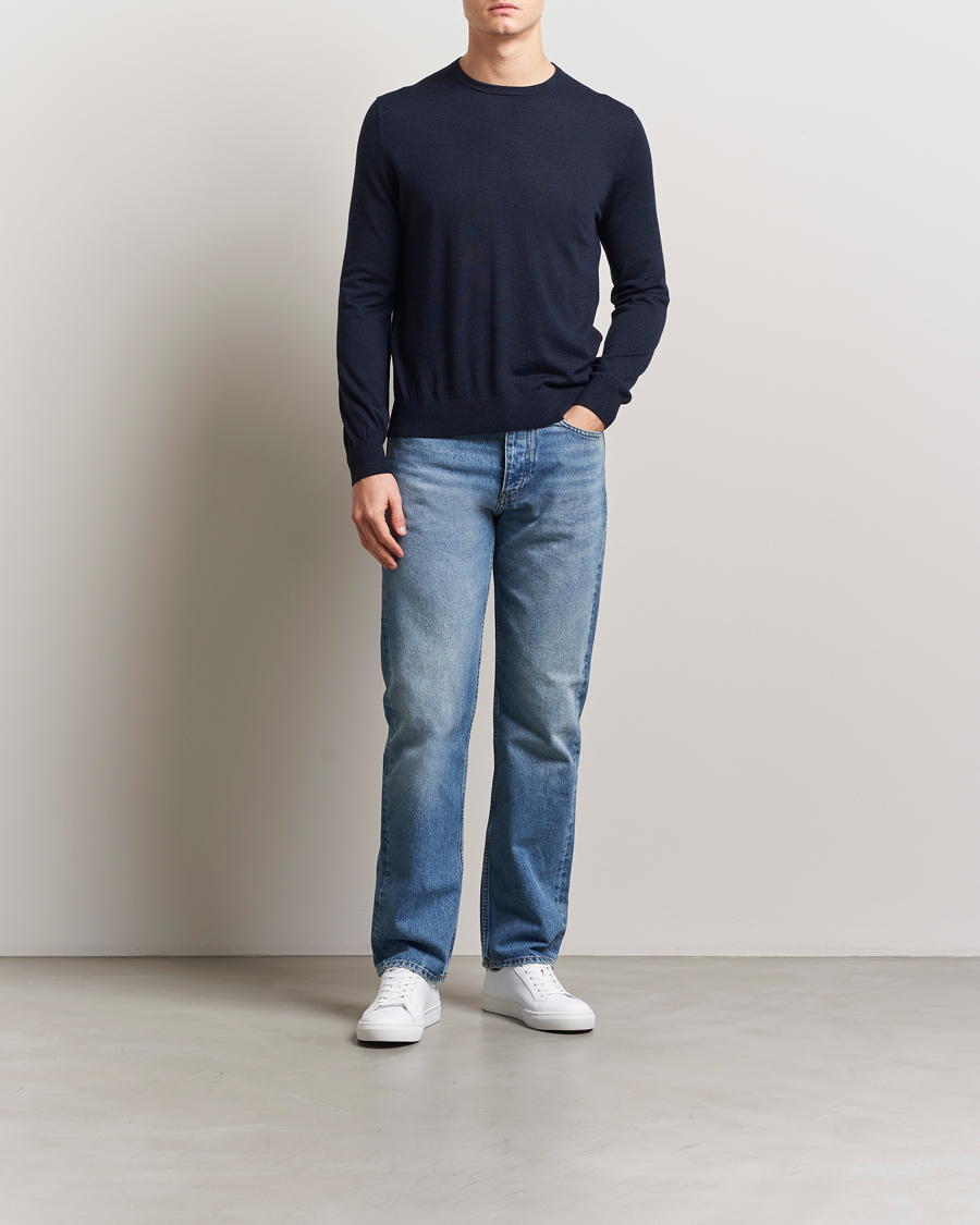 Herre | Gensere | Tiger of Sweden | Connor Crew Neck Pullover Light Ink