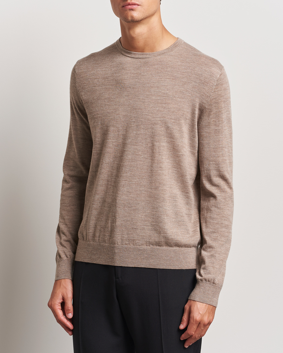 Herre | Gensere | Tiger of Sweden | Connor Crew Neck Pullover Beige Melange