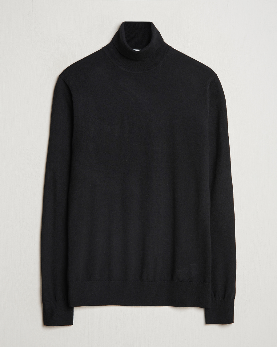 Herre | Gensere | Tiger of Sweden | Nevile Extra Fine Merino Polo Black
