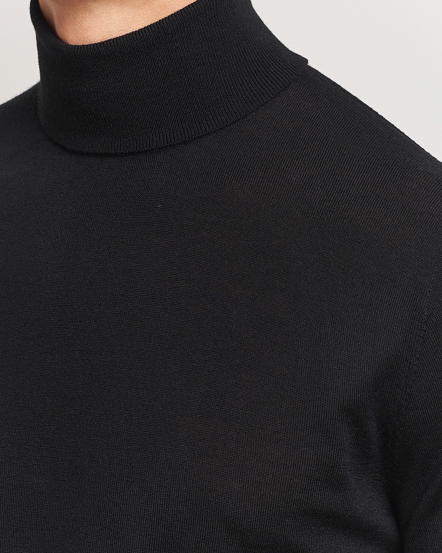 Herre | Gensere | Tiger of Sweden | Nevile Extra Fine Merino Polo Black