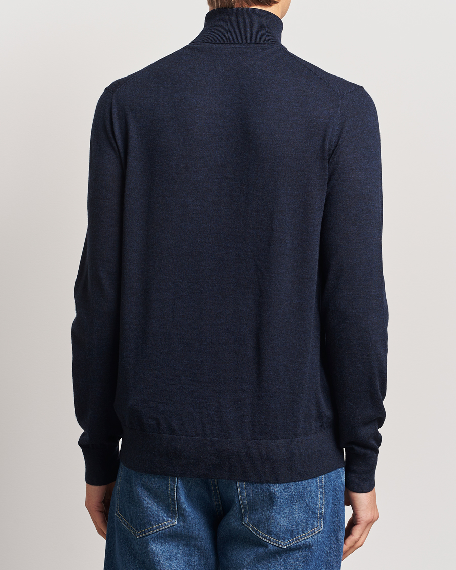 Herre | Gensere | Tiger of Sweden | Nevile Extra Fine Merino Polo Light Ink