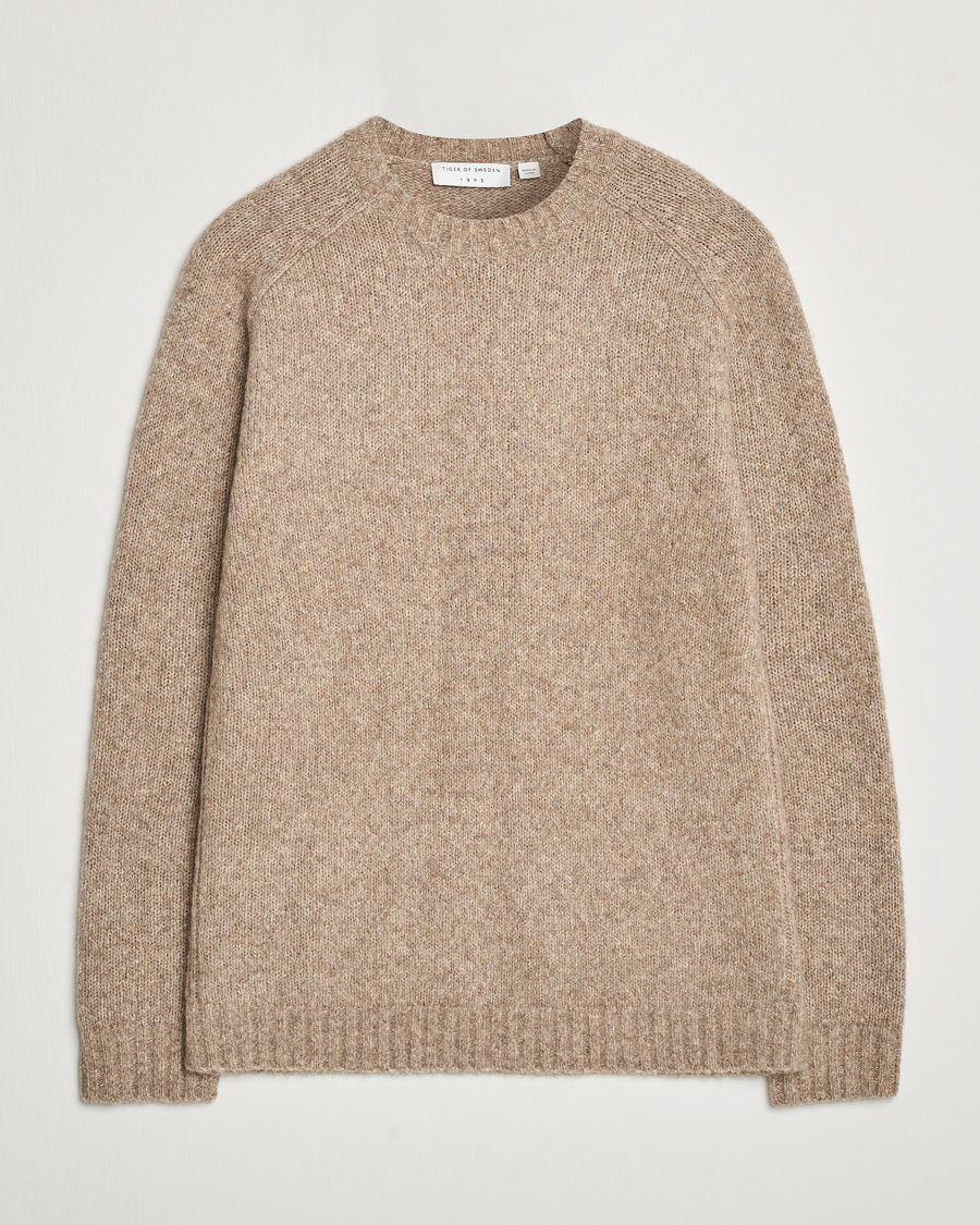 Herre | Gensere | Tiger of Sweden | Adryan Yak/Alpaca Knitted Sweater Dirt Tape