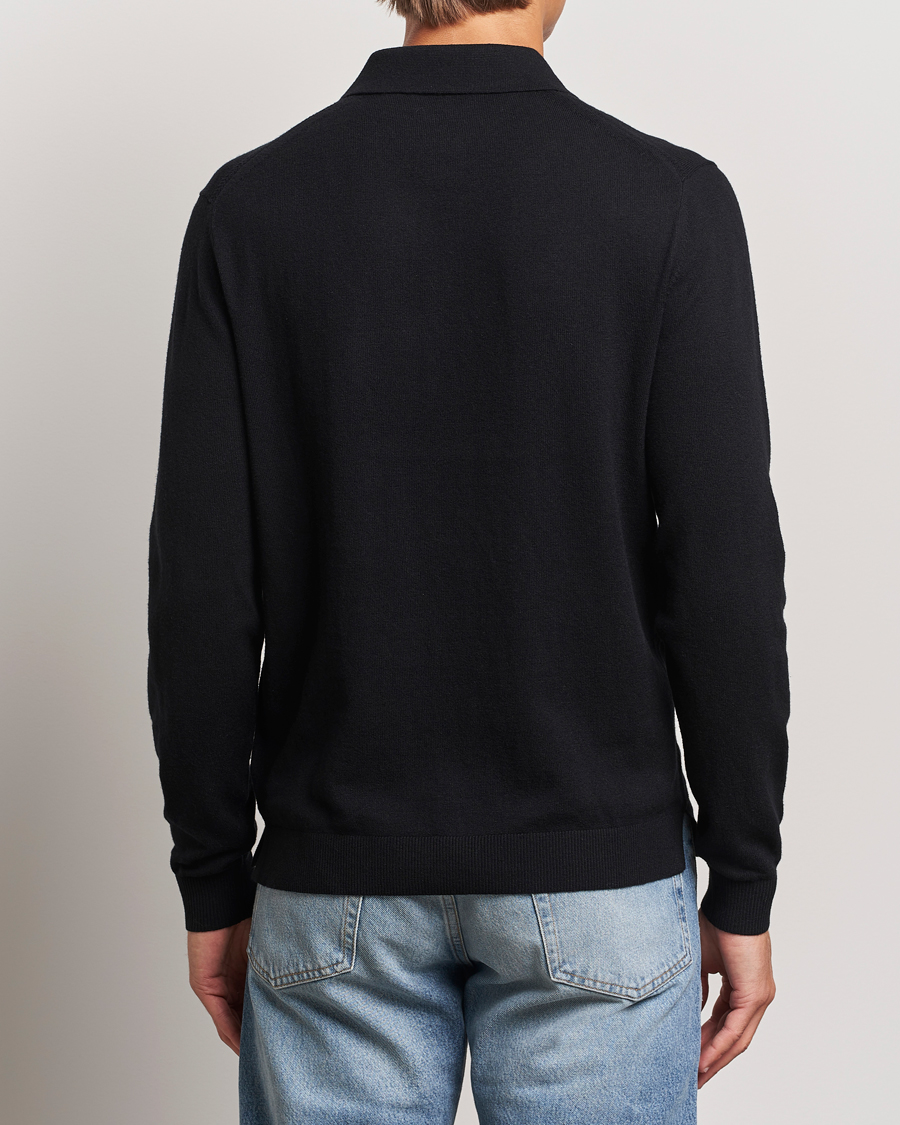 Herre | Gensere | Tiger of Sweden | Orbit Wool/Cotton Half Zip Black