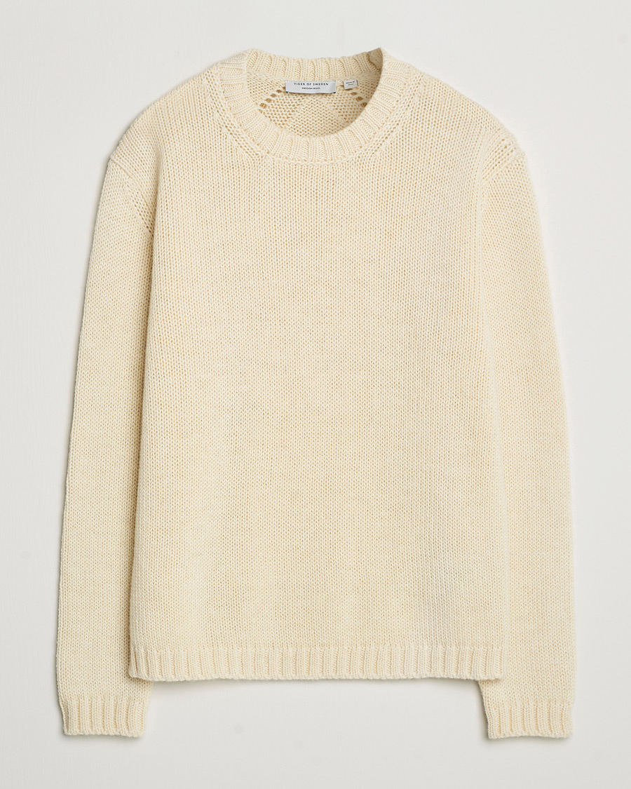Herre | Gensere | Tiger of Sweden | Gregory Swedish Wool Sweater Seashell