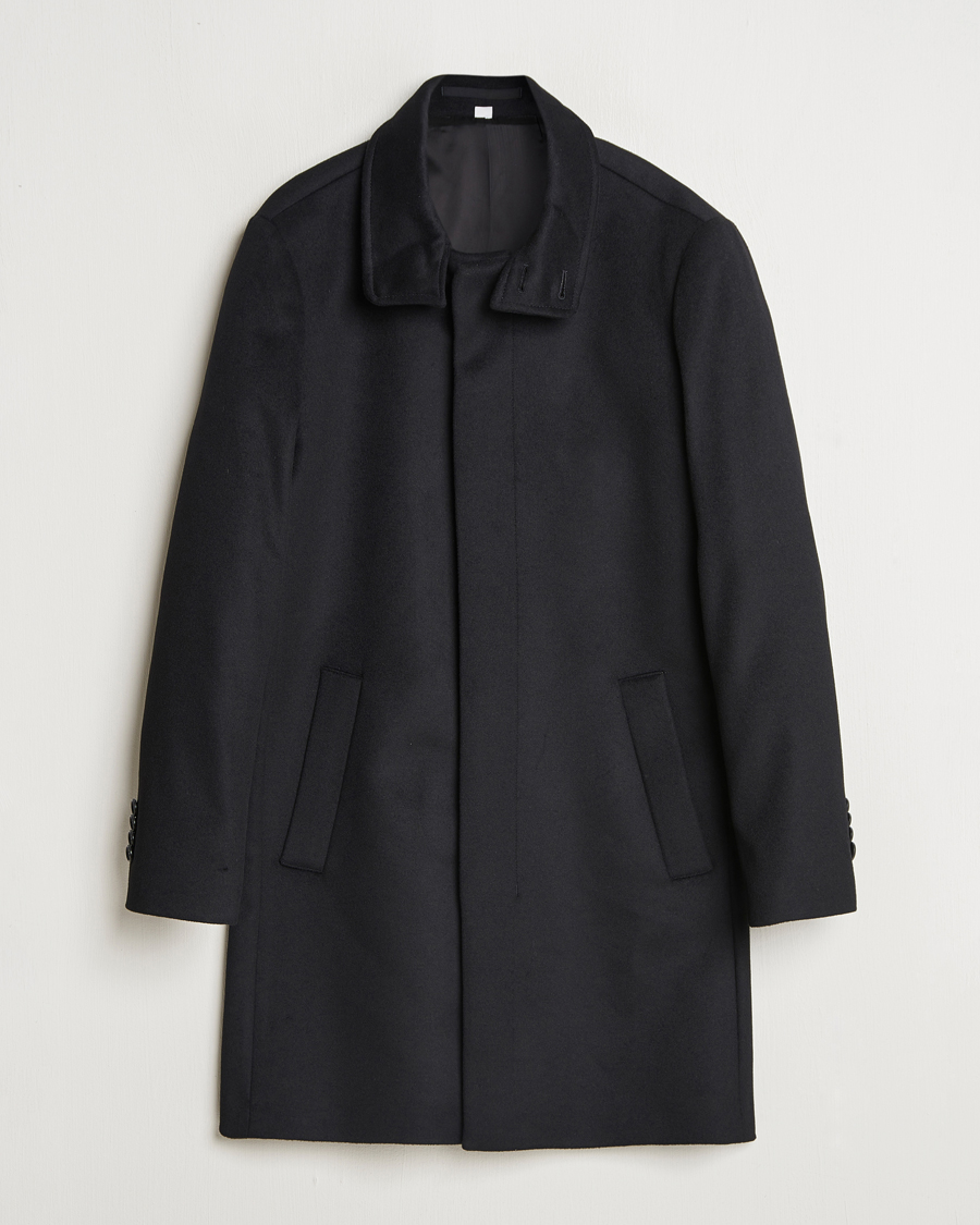 Herre | Jakker | Tiger of Sweden | Aleric Stand Up Collar Coat Black