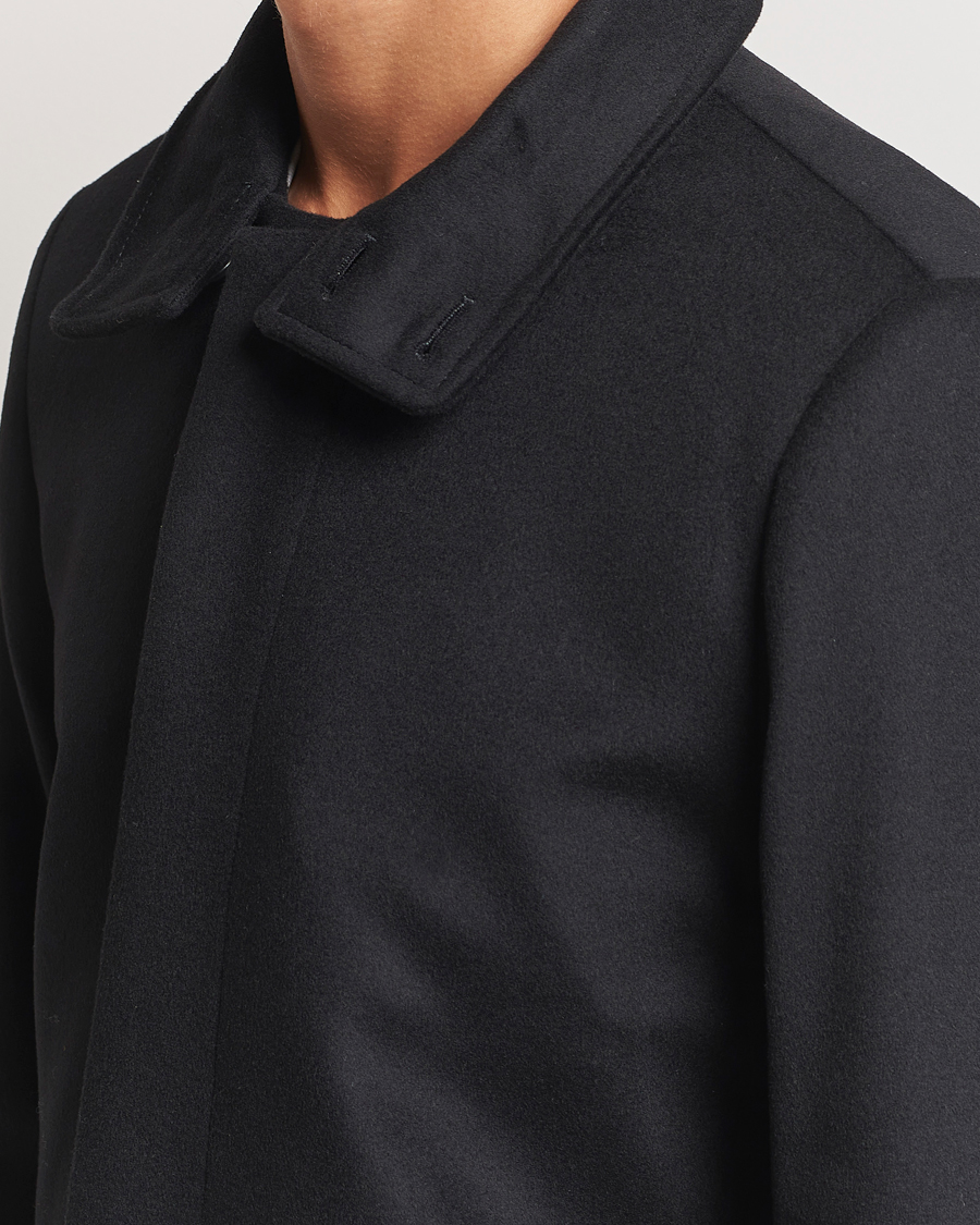 Herre | Jakker | Tiger of Sweden | Aleric Stand Up Collar Coat Black