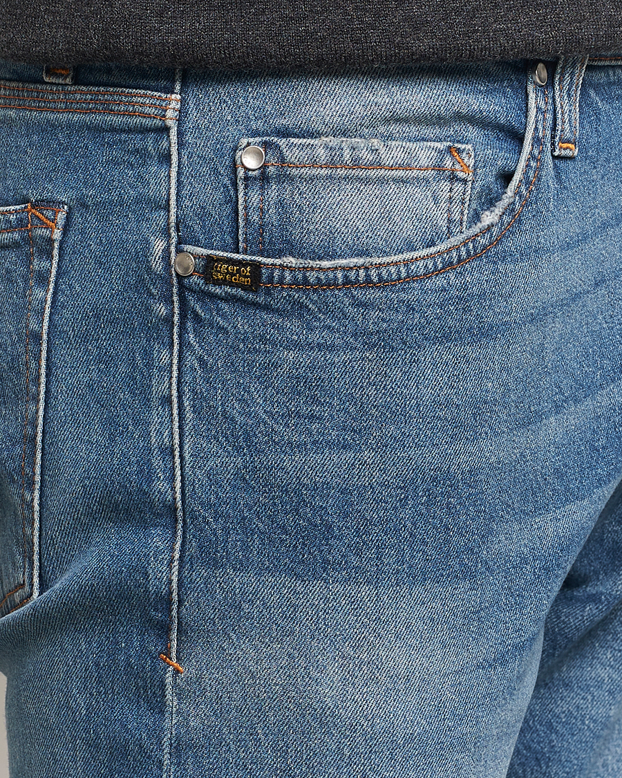 Herre | Jeans | Tiger of Sweden | Pistolero Stretch Cotton Jeans Medium Blue