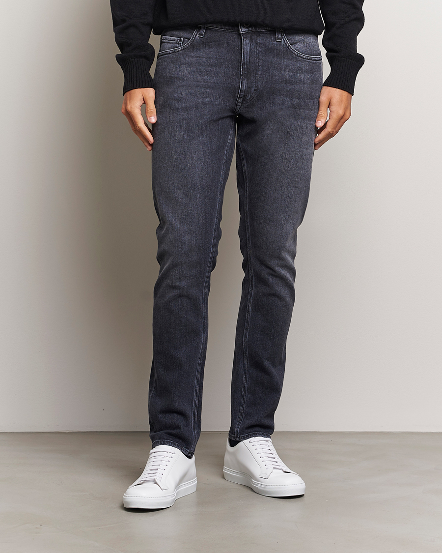 Herre | Jeans | Tiger of Sweden | Pistolero Stretch Cotton Jeans Washed Black