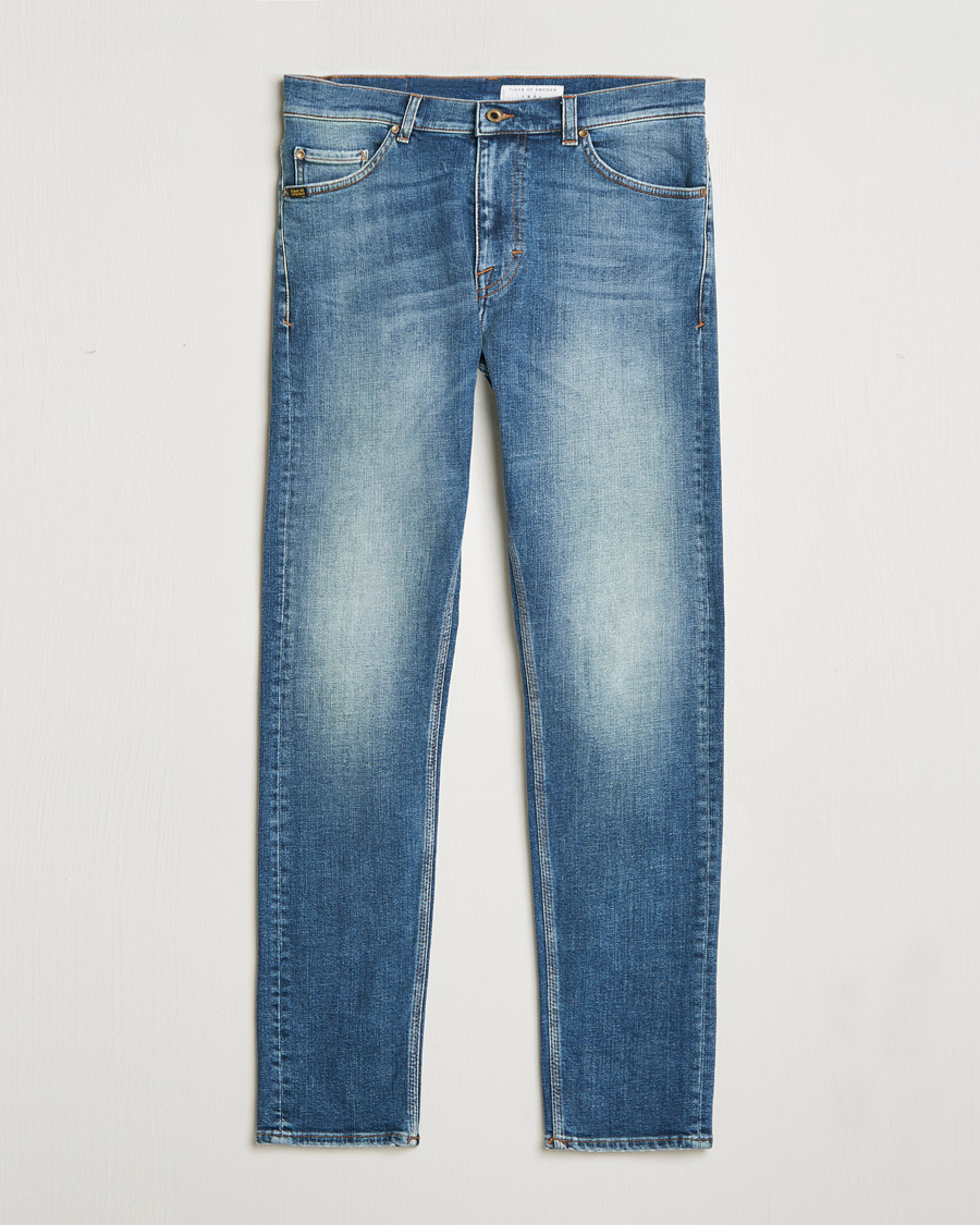 Herre | Jeans | Tiger of Sweden | Evolve Stretch Cotton Jeans Medium Blue