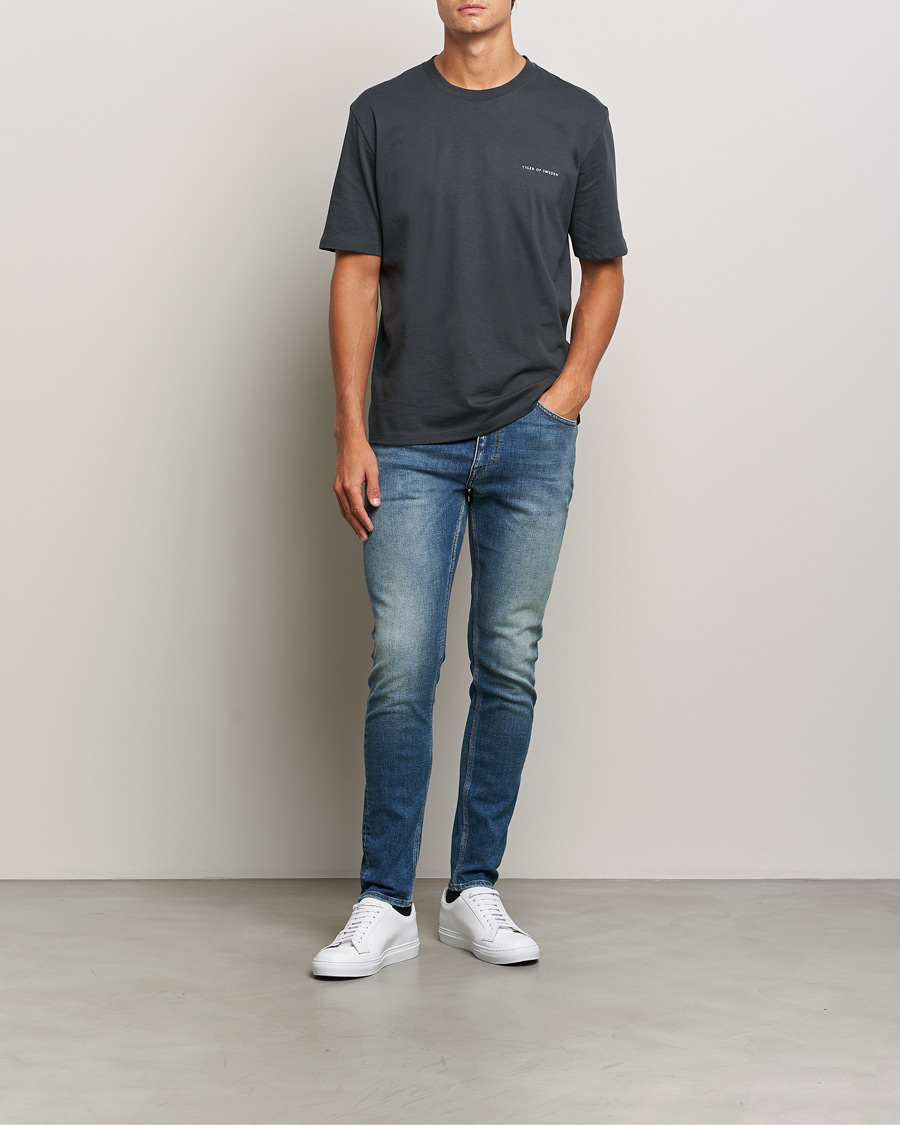 Herre | Jeans | Tiger of Sweden | Evolve Stretch Cotton Jeans Medium Blue
