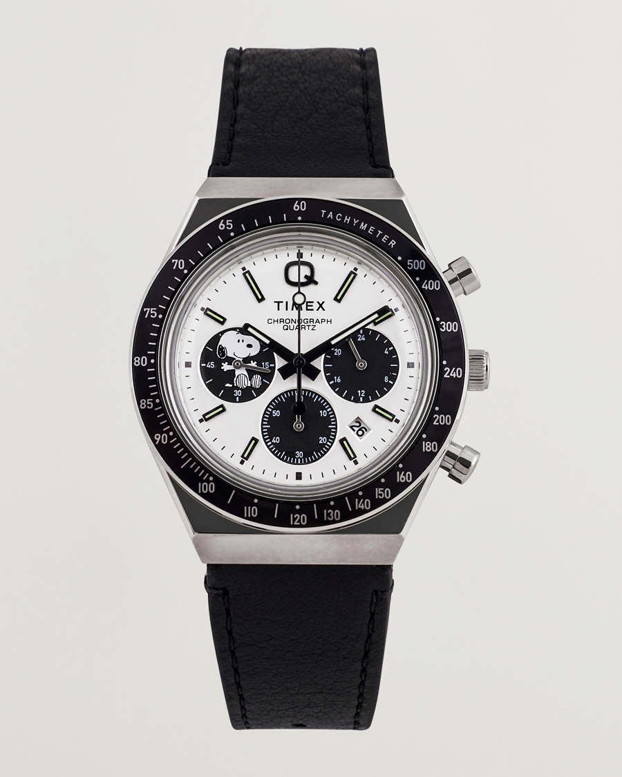 Herre | Timex Q Timex Snoopy Chronograph 40mm White Dial | Timex | Q Snoopy Chronograph 40mm White Dial