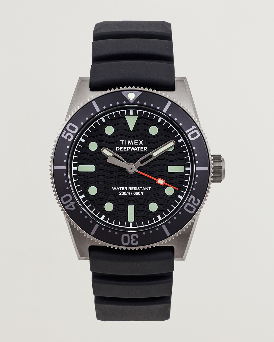 Herre | Timex Deepwater Reef 200 40mm Black Dial | Timex | Deepwater Reef 200 40mm Black Dial