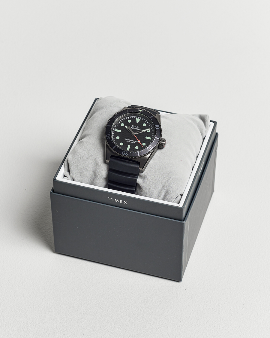 Herre | Timex Deepwater Reef 200 40mm Black Dial | Timex | Deepwater Reef 200 40mm Black Dial