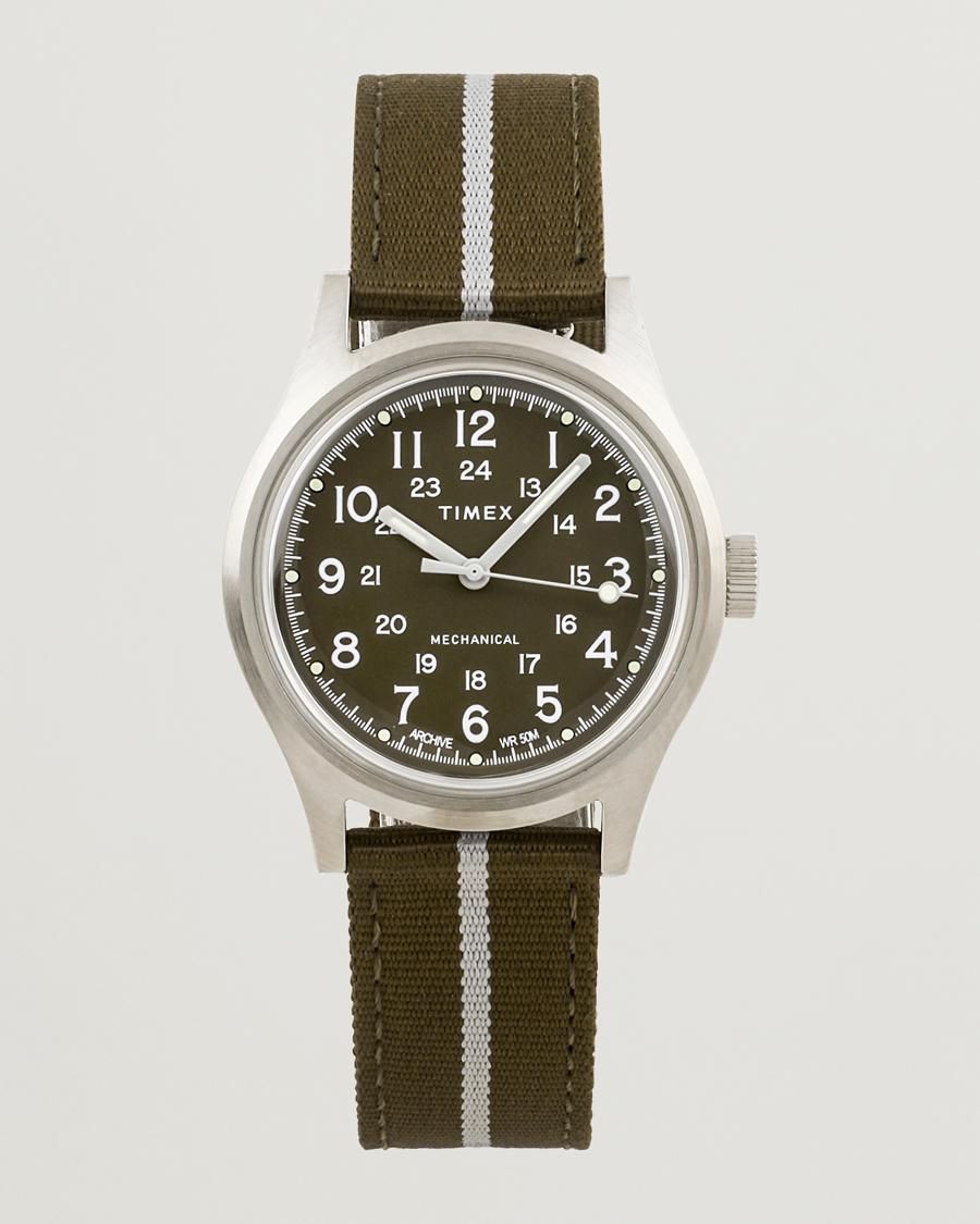 Herre | Timex MK1 Mechanical 36mm Green Dial | Timex | MK1 Mechanical 36mm Green Dial