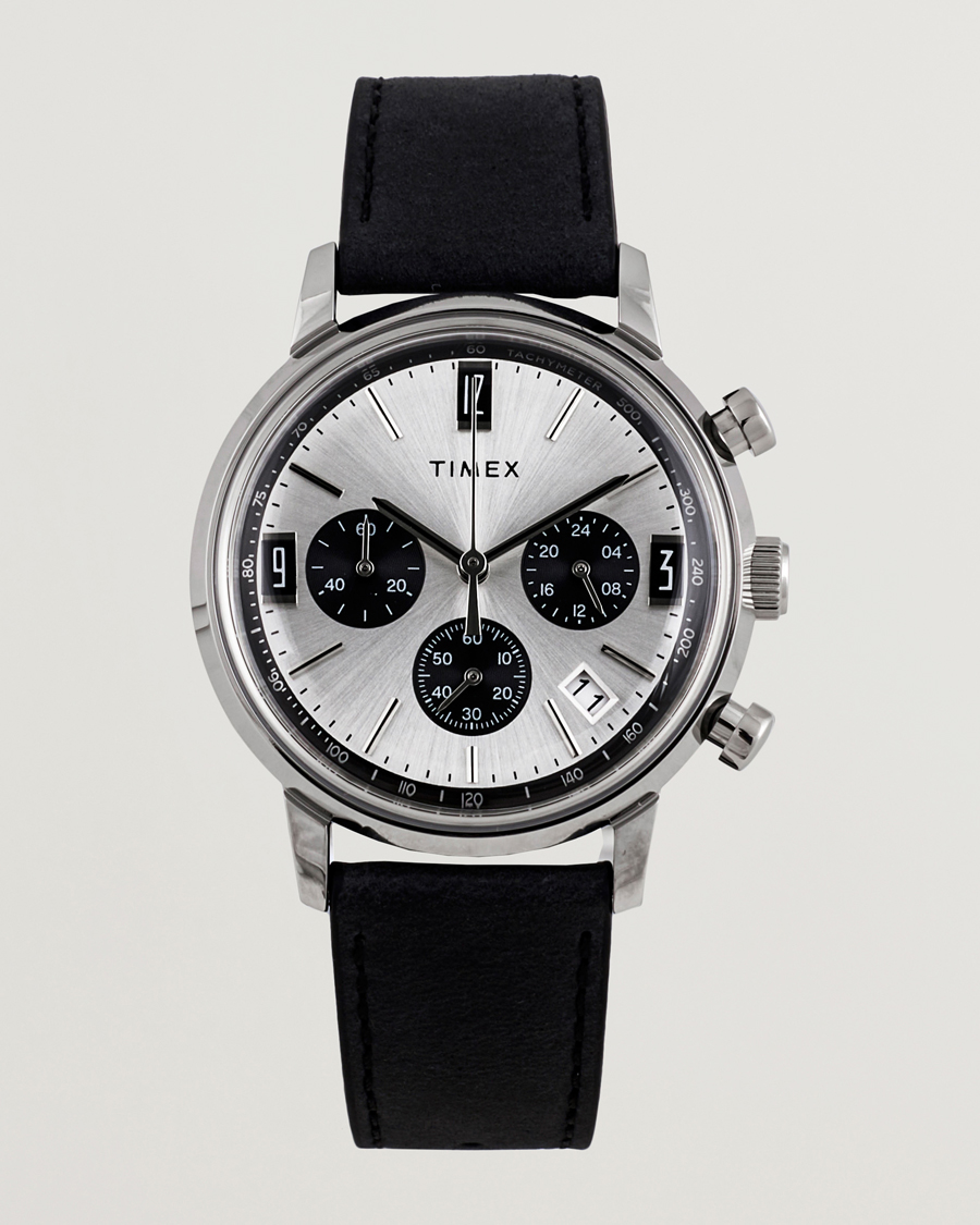 Herre | Timex Marlin Chrono Tachymeter 40mm Silver Dial | Timex | Marlin Chrono Tachymeter 40mm Silver Dial