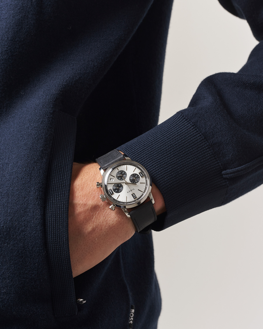 Herre | Timex Marlin Chrono Tachymeter 40mm Silver Dial | Timex | Marlin Chrono Tachymeter 40mm Silver Dial