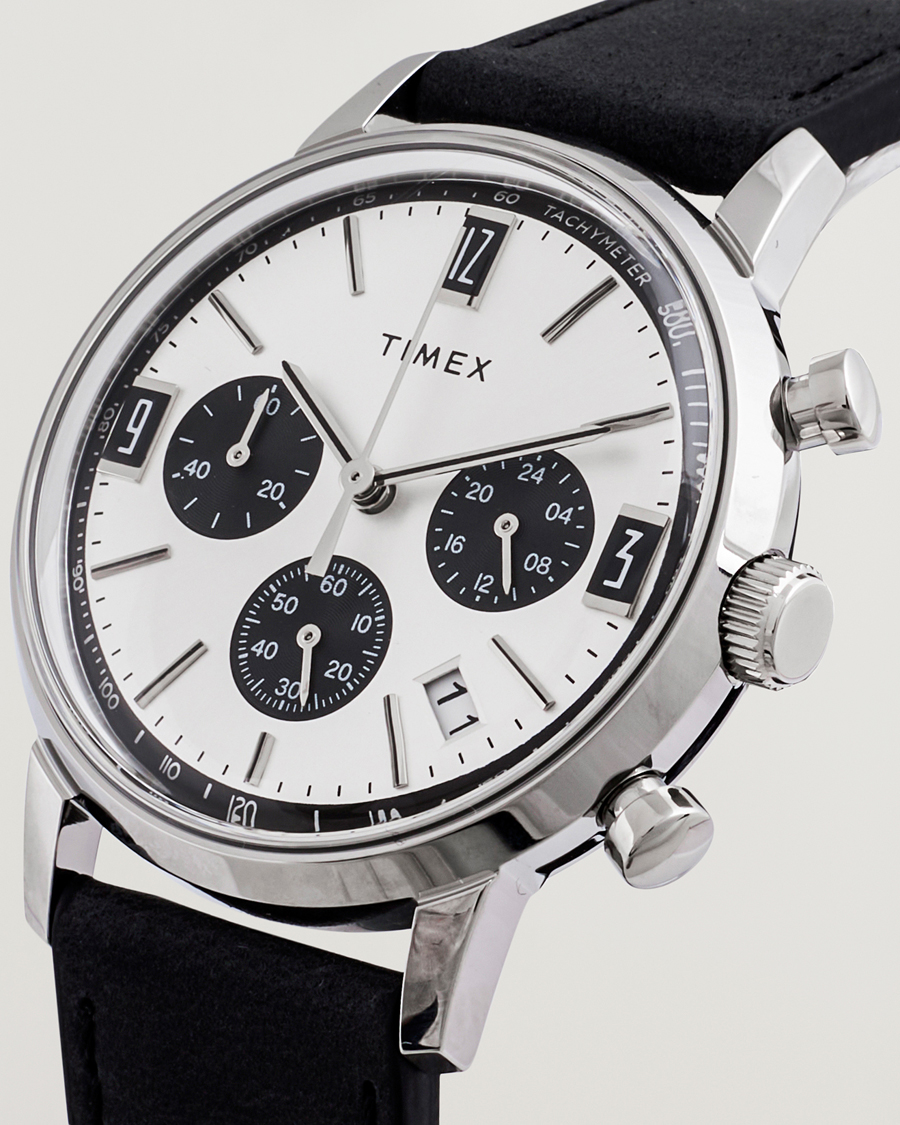 Herre | Timex Marlin Chrono Tachymeter 40mm Silver Dial | Timex | Marlin Chrono Tachymeter 40mm Silver Dial