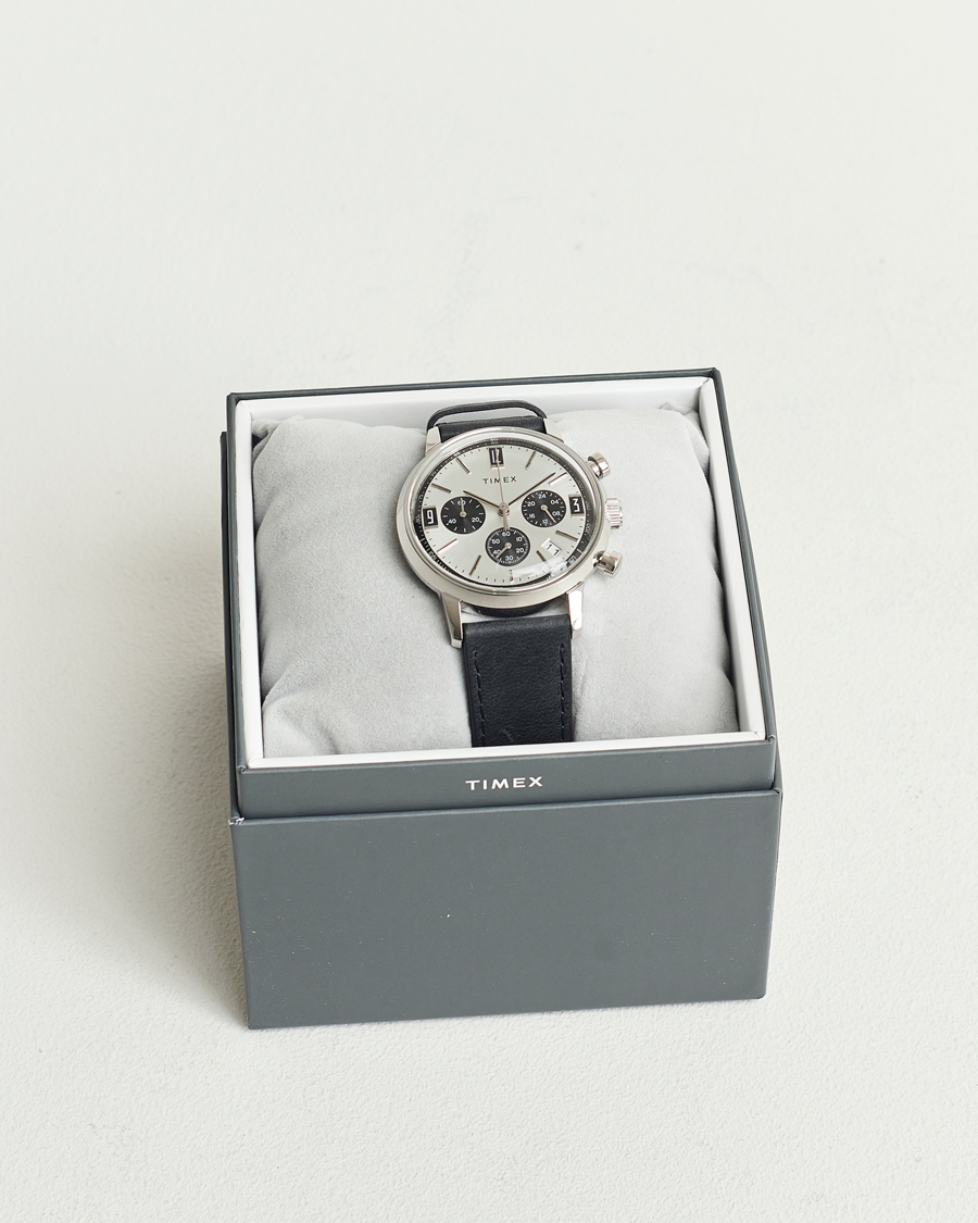Herre | Timex Marlin Chrono Tachymeter 40mm Silver Dial | Timex | Marlin Chrono Tachymeter 40mm Silver Dial
