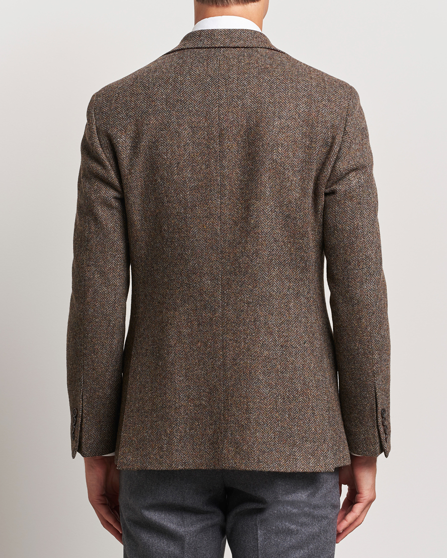 Herre | Dressjakker | Walker Slater | Edward Lambswool Herringbone Blazer Brown