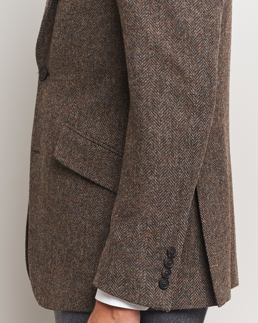 Herre | Dressjakker | Walker Slater | Edward Lambswool Herringbone Blazer Brown