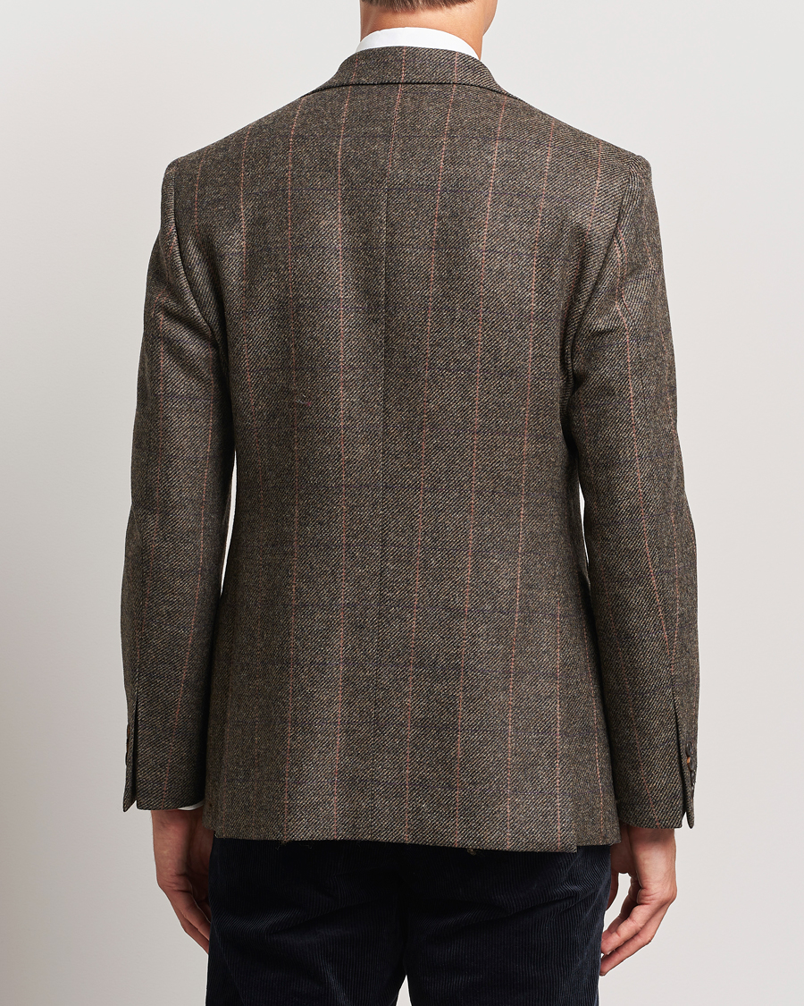 Herre | Dressjakker | Walker Slater | Edward Lambswool Windowpane Blazer Brown