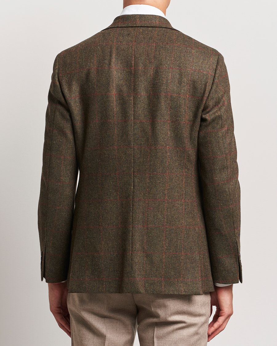 Herre | Dressjakker | Walker Slater | Edward Lambswool Windowpane Blazer Green