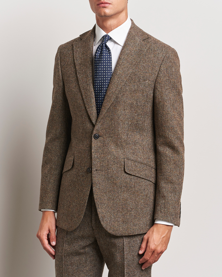 Herre | Dressjakker | Walker Slater | Edward Wool Donegal Blazer Brown