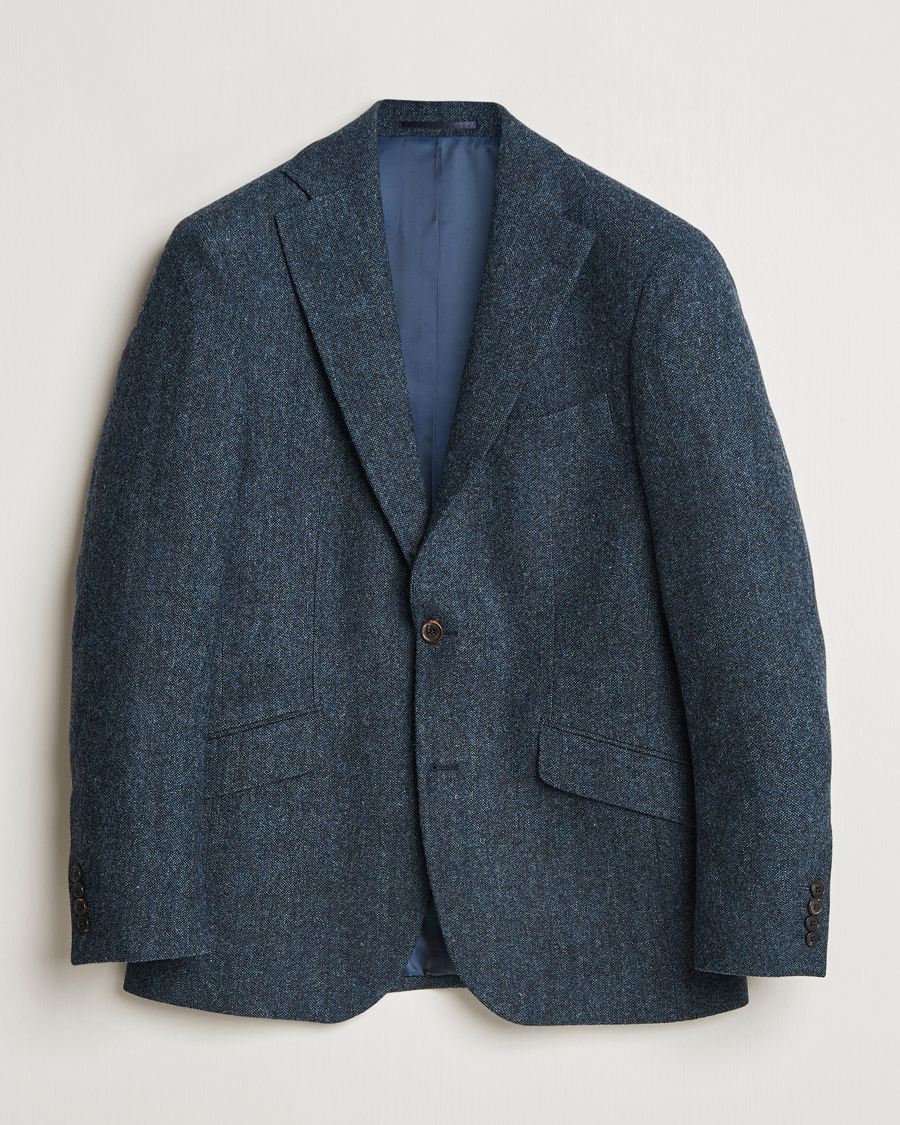 Herre | Dressjakker | Walker Slater | Edward Wool Donegal Blazer Navy