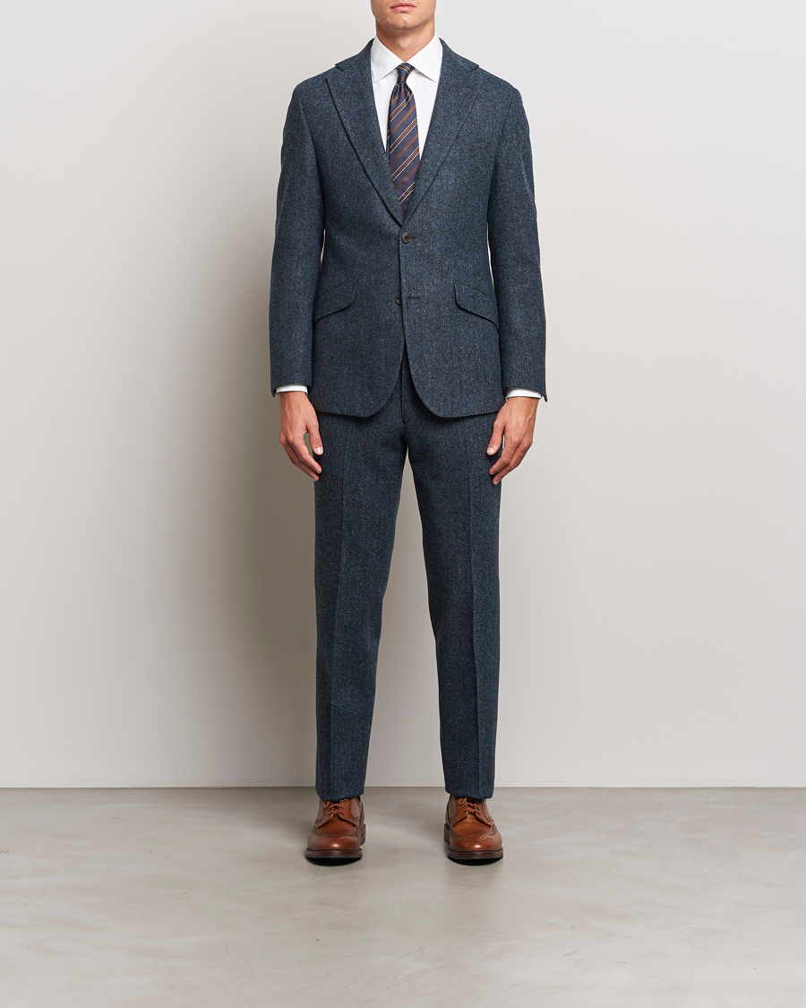 Herre | Dressjakker | Walker Slater | Edward Wool Donegal Blazer Navy